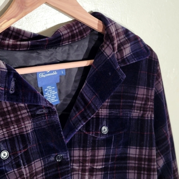 Faconnable Plaid Faux Velvet Jacket - Picture 6 of 7